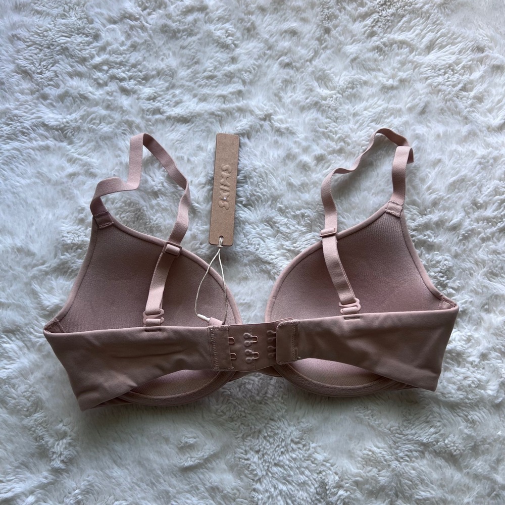 SKIMS Fits Everybody T-Shirt Bra Mica Tan Underwire BA-DEM-9221 Womens 30C NEW - Picture 5 of 11